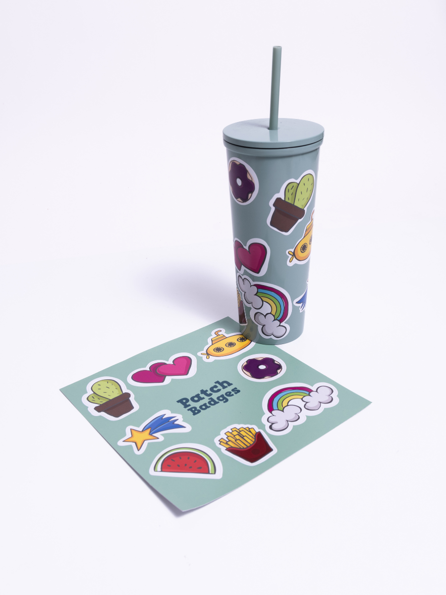 Custom Sticker Sheets - Promotional Laminated White Vinyl