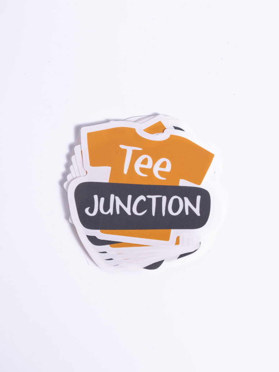 Custom Die Cut Stickers - Clear with White Ink