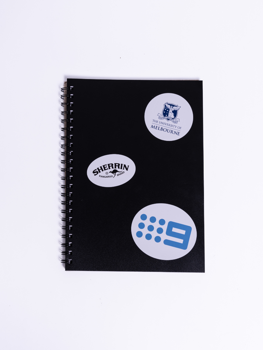 Custom Oval Stickers - Promotional White Vinyl