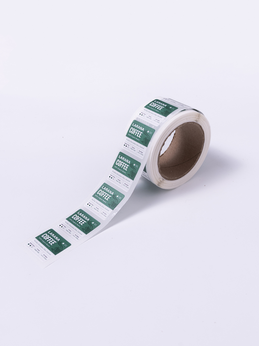 Square Roll Labels - Laminated Synthetic