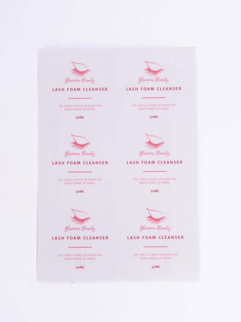 Square Sheet Labels - Clear