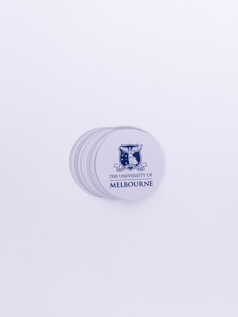 Custom Circle Stickers - Premium Laminated White Vinyl