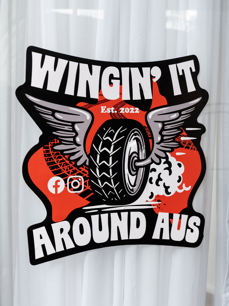 Large Printed Stickers - Promotional White Vinyl