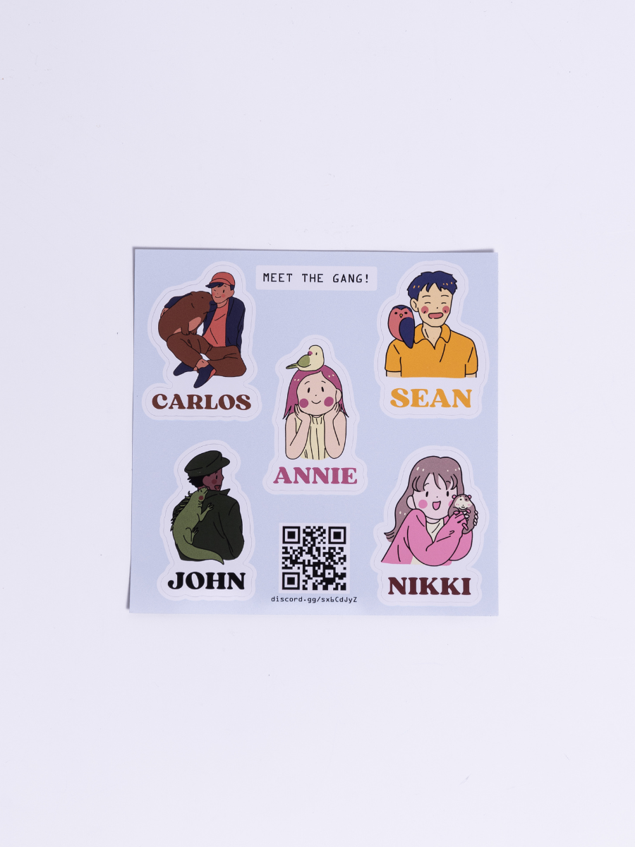 Custom Sticker Sheets - Promotional Laminated White Vinyl