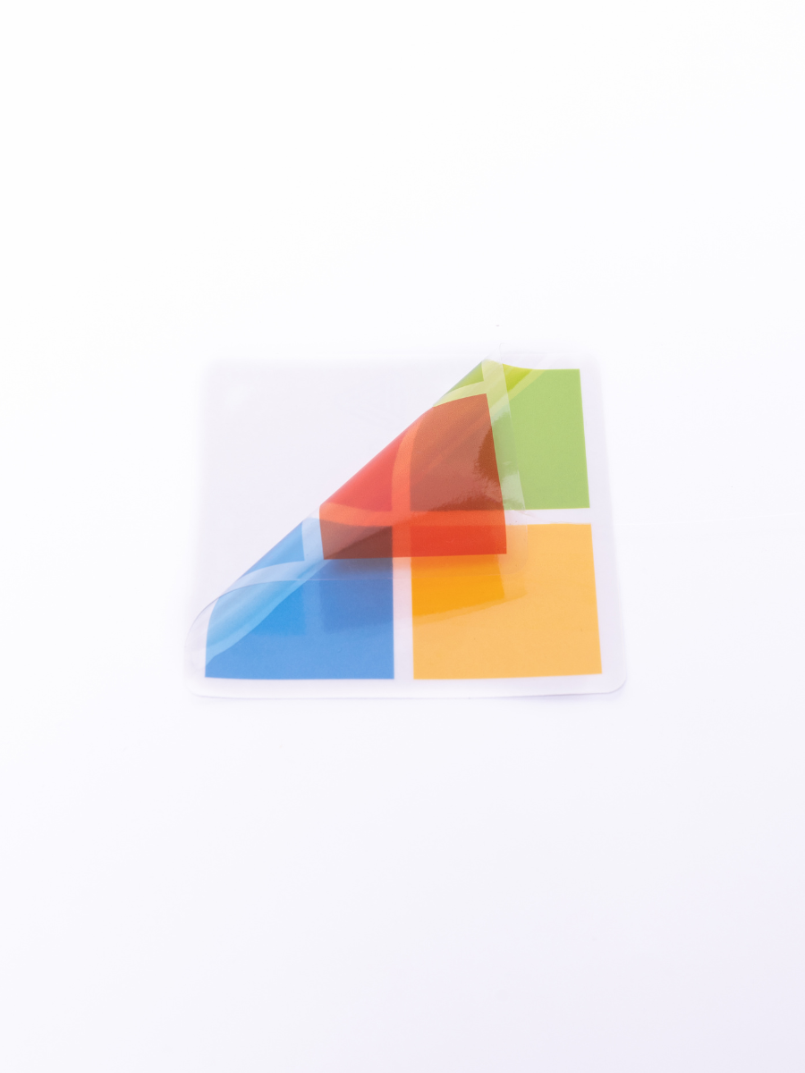 Custom Square Stickers - Clear