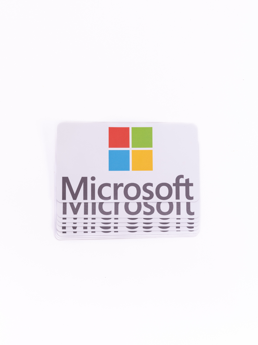 Computer Windows Sticker Gray Rectangular Laptop Stickers | Custom printed for Start Ups & Brands - Stickeroo