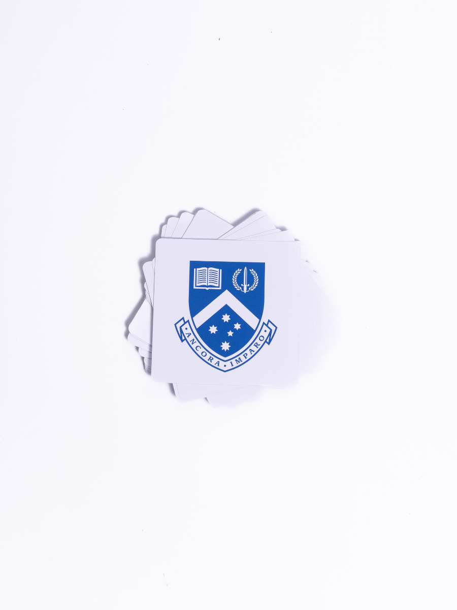 Custom Square Stickers - Premium Laminated White Vinyl