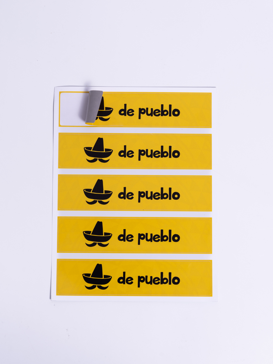 Rectangle Sheet Labels - Promotional White Vinyl