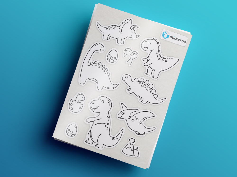 Dinosaurs DIY Stickers