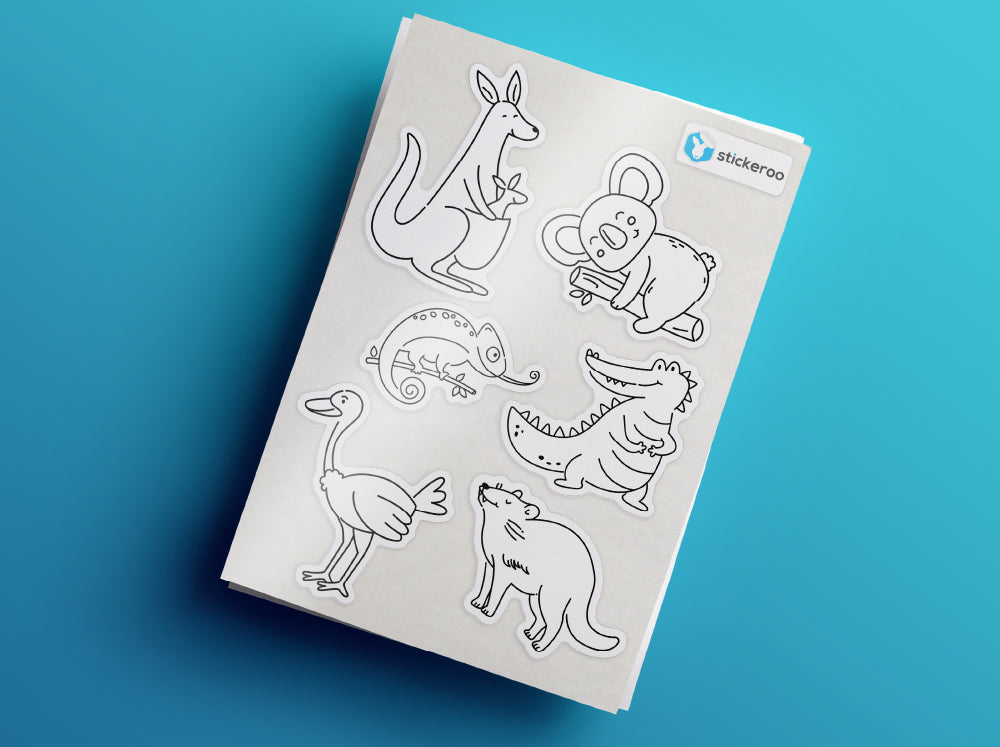 Australian Wildlife DIY Stickers