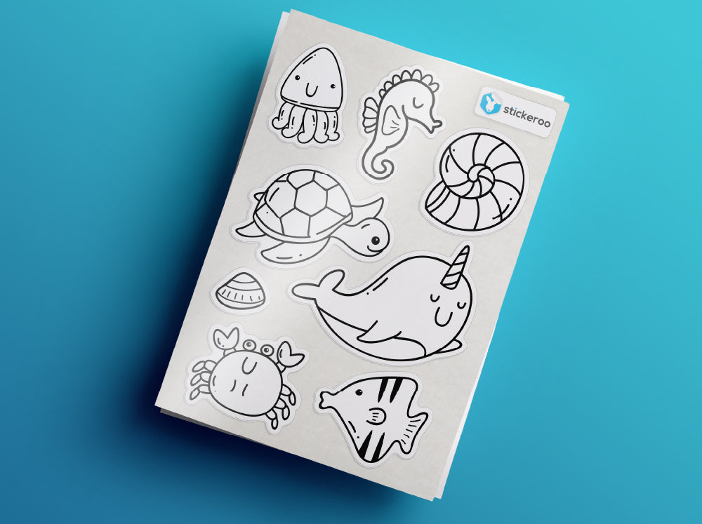 Sea Life DIY Stickers