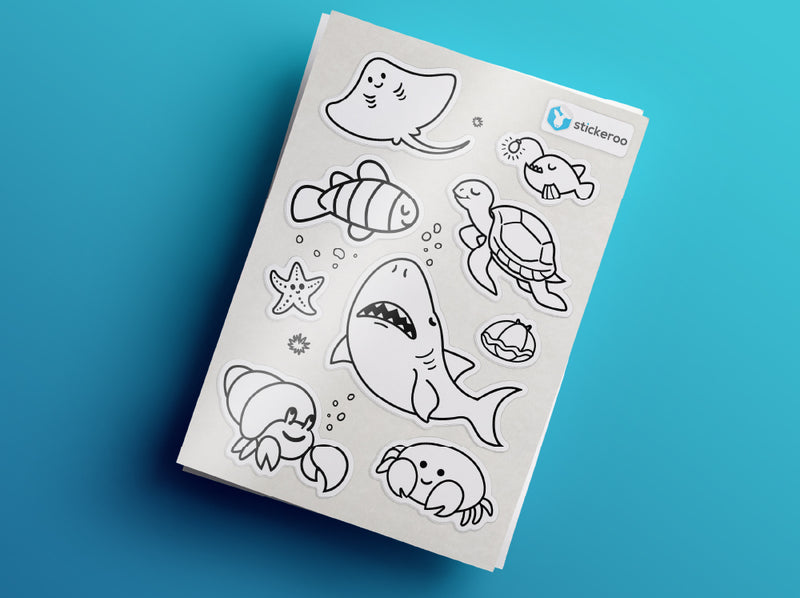 Sea Life DIY Stickers