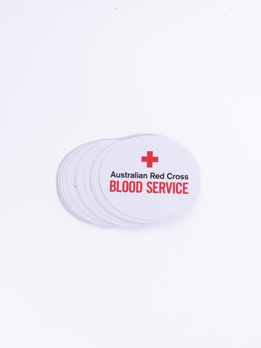 Custom Oval Stickers - Promotional White Vinyl