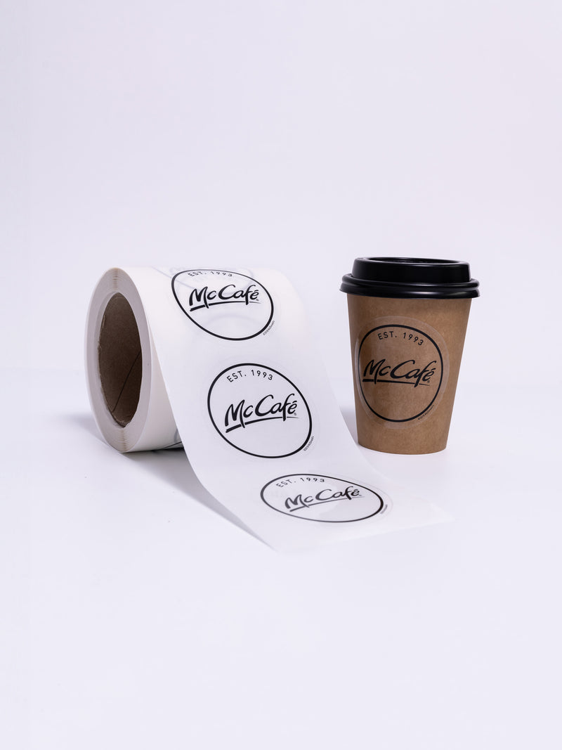 Circle Roll Labels - Clear