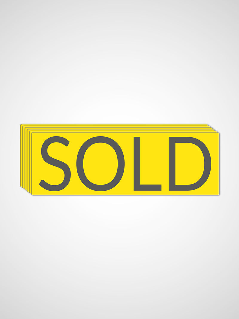 Rectangle SOLD Stickers for Real Estate