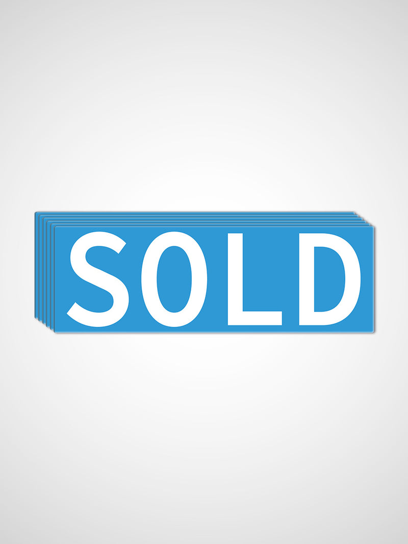 Rectangle SOLD Stickers for Real Estate