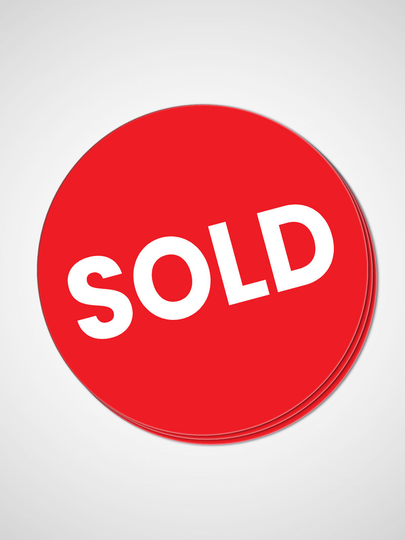 Circle SOLD Stickers for Real Estate