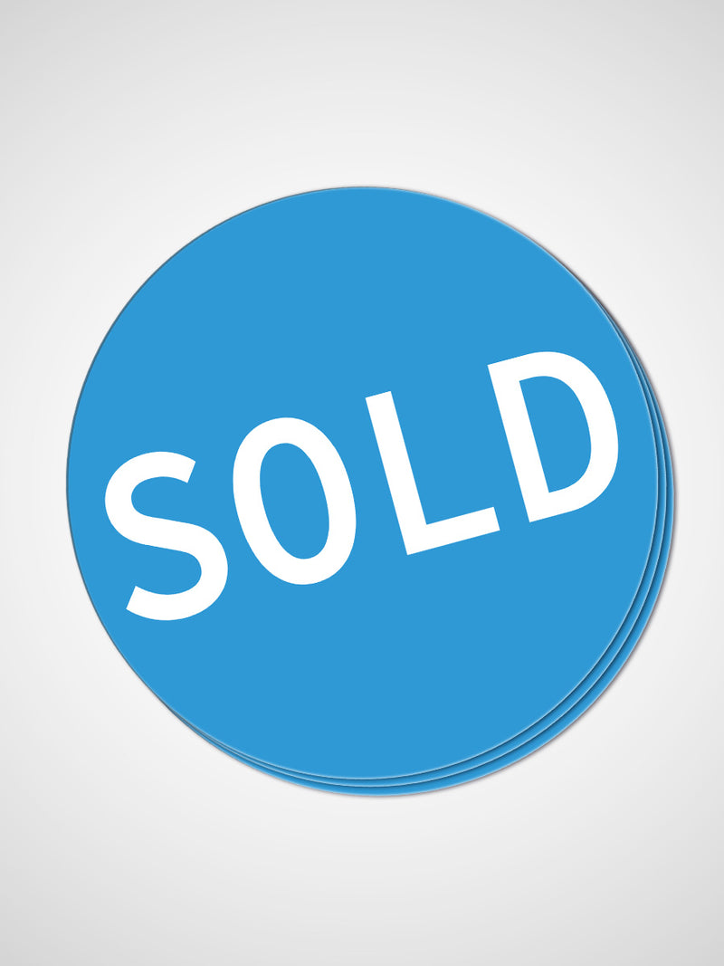 Circle SOLD Stickers for Real Estate