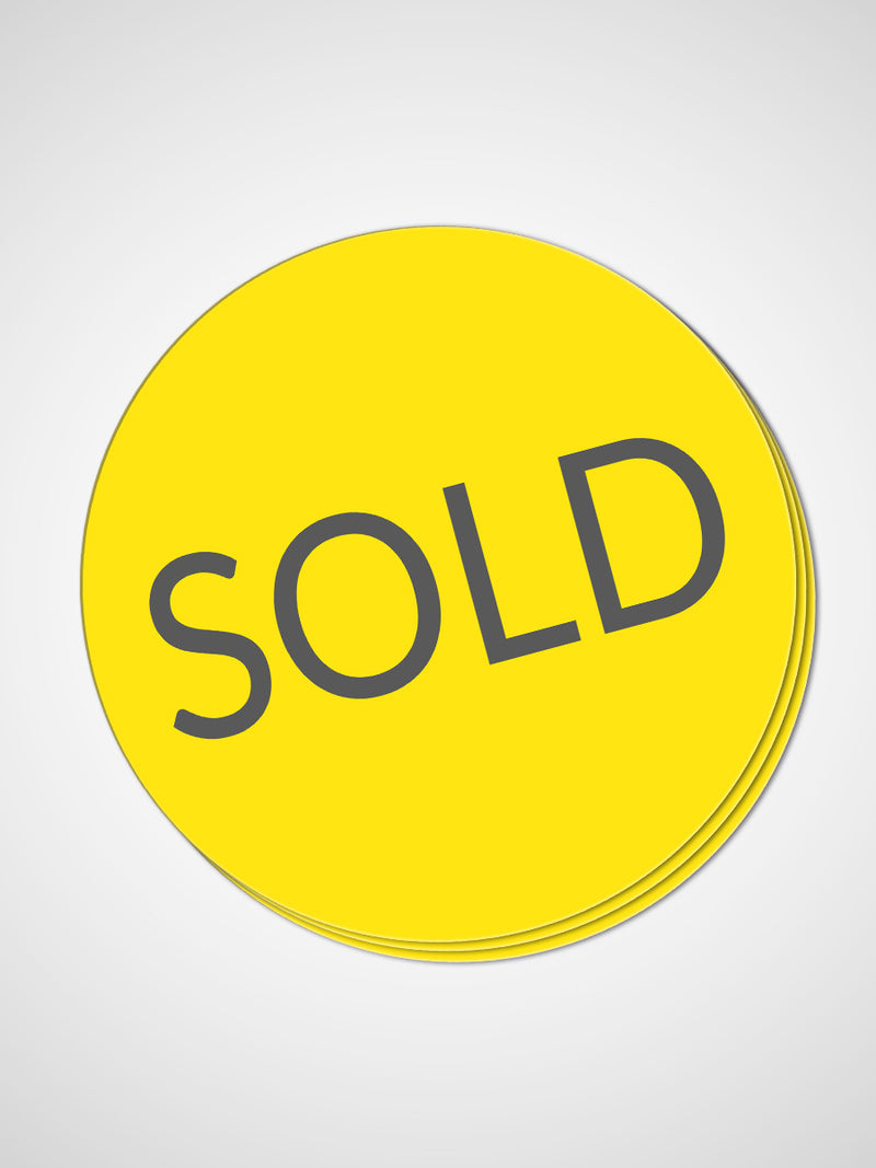 Circle SOLD Stickers for Real Estate