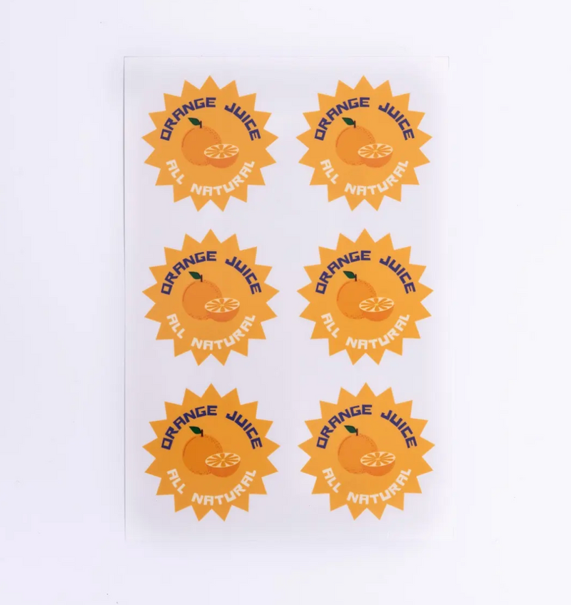 Die Cut Sheet Labels - Clear + White Ink