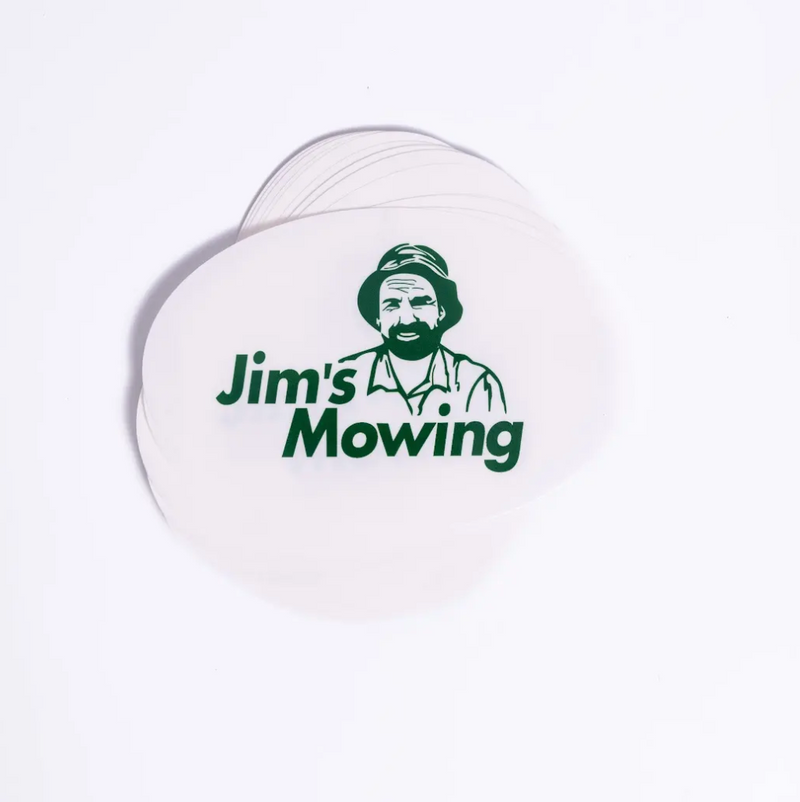 Custom Oval Stickers - Clear with White Ink
