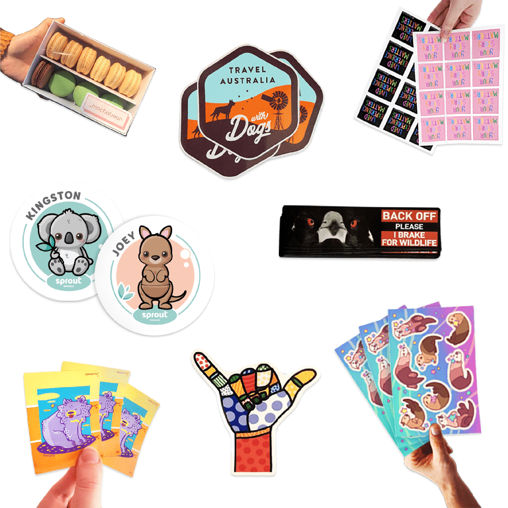Sticker Sample File Stickeroo Sample Pack - Only $7.50 shipped Australia wide!