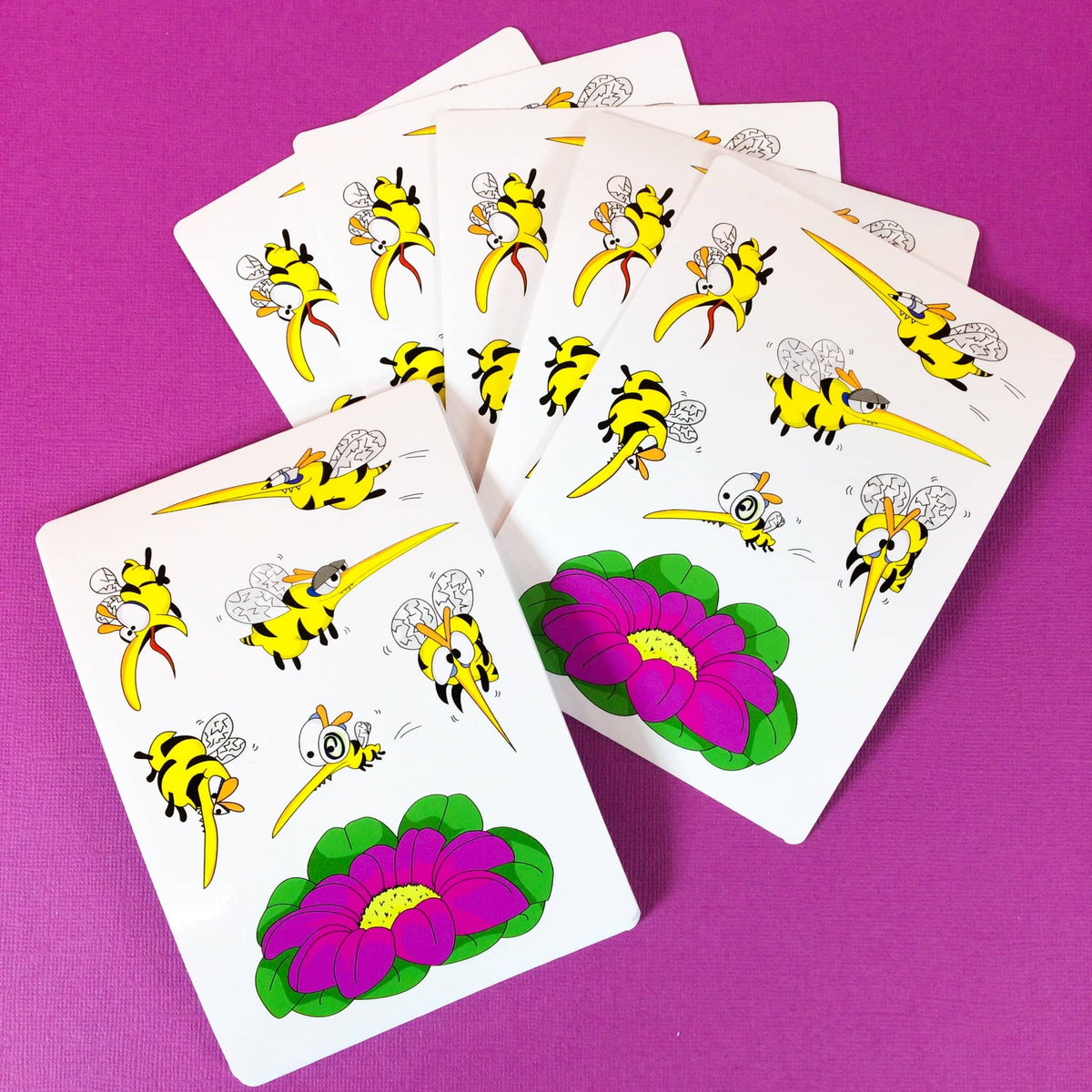 Cute bee custom sticker sheets.