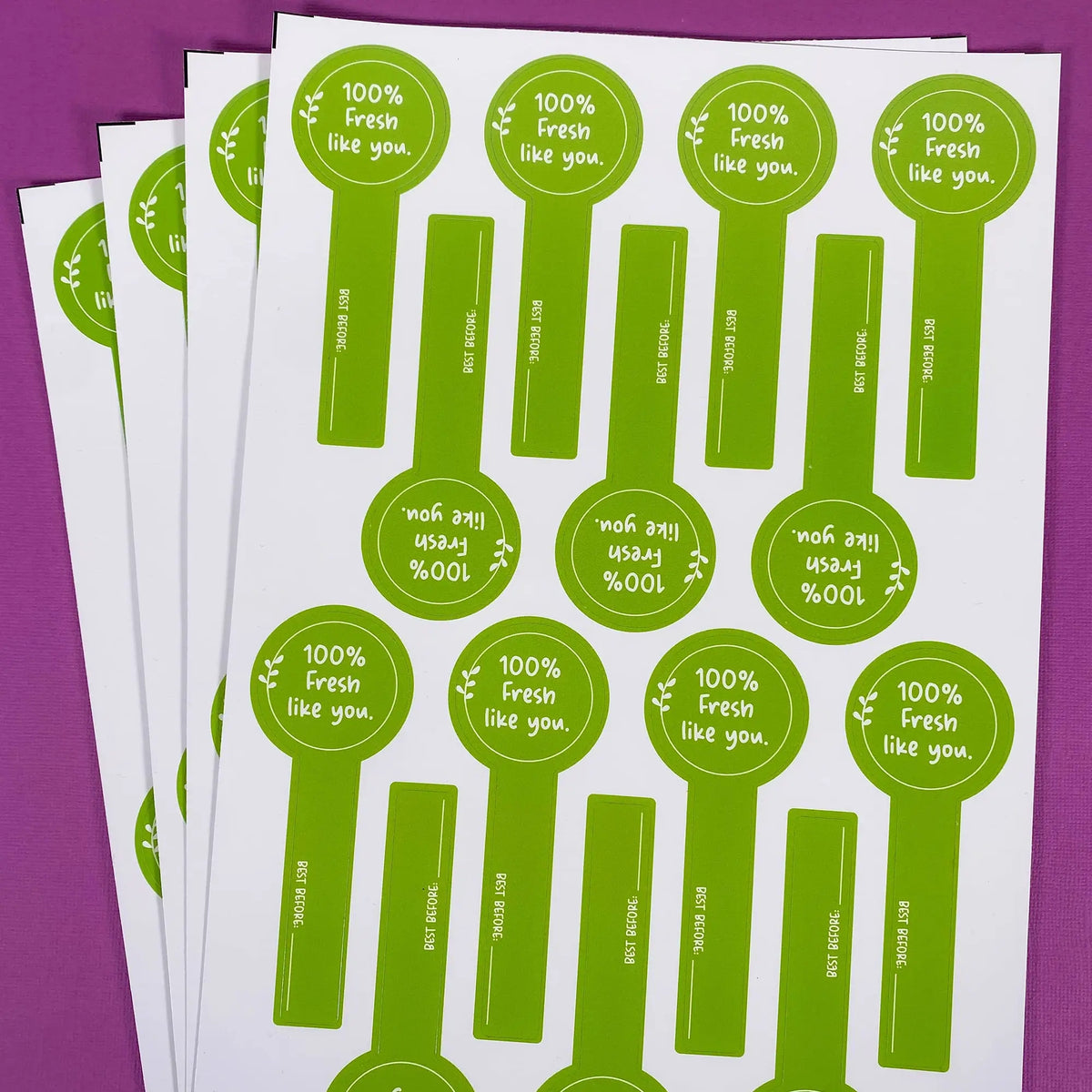 High-Tack Sticker Sheet Labels
