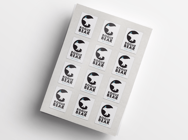 Rectangle Sheet Labels - Clear + White Ink