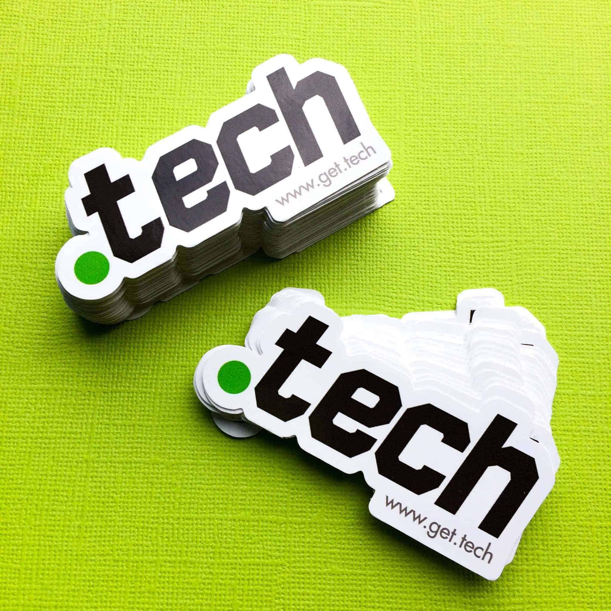 Promote your new tech startup company with stickers